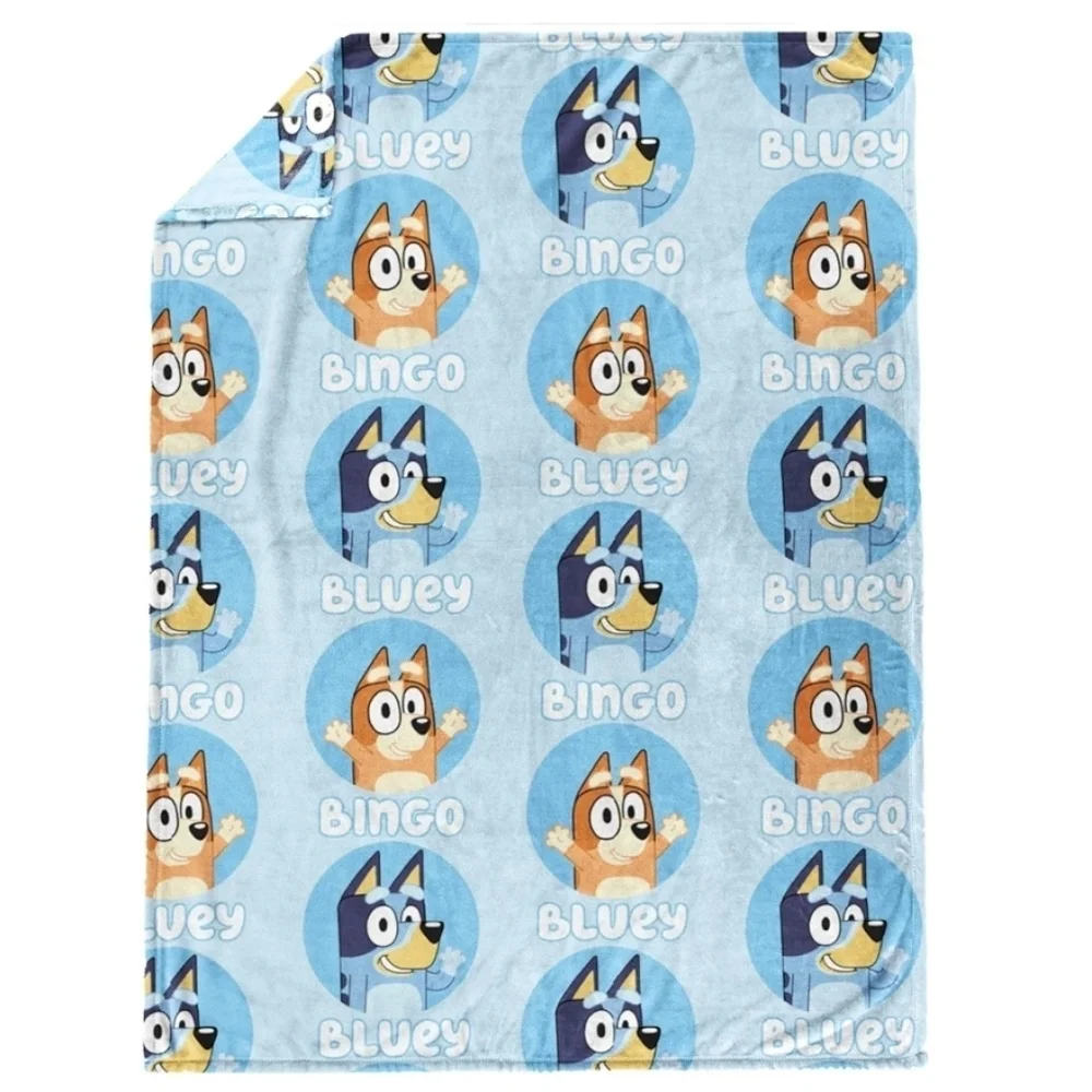 Bluey and Bingo Plush Throw Blanket